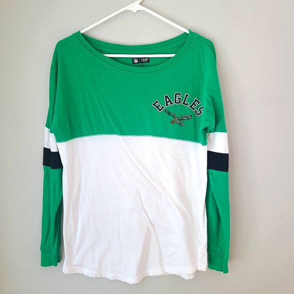 NFL Tops - Ladies XS Loose Fit Philadelphia Eagles Long Sleeve Tee